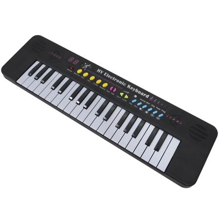 Teclado Infantil Com Microfone 37 Teclas - C 06 Musicas - Alfabay