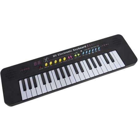 Teclado Piano Infantil Musical Rock Star 37 Teclas com Microfone e Banqueta  Rosa Importway Bw151rs - BEST