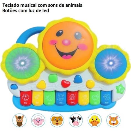 Piano Teclado Infantil Som de Animais Musical de Fazendinha - Fun Game -  Piano / Teclado de Brinquedo - Magazine Luiza