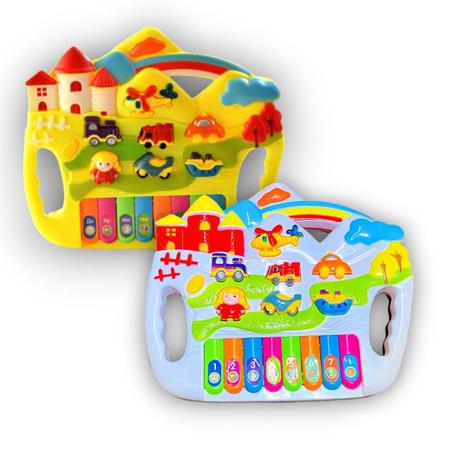 Teclado Piano Musical Bebê Brinquedo Infantil Drum Divertido