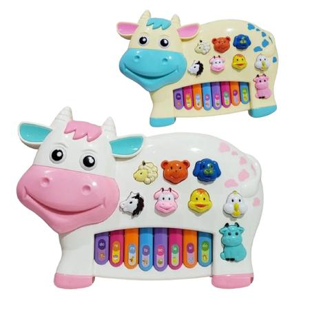 TECLADO PIANO GIRAFA MUSICAL INFANTIL SOM DE ANIMAIS 24 TECLAS BEBE BABY  BRINQUEDO com o Melhor Preço é no Zoom