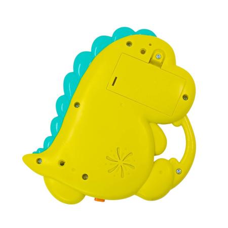 Teclado Pianinho Infantil Musical De Dinossauro Amarelo