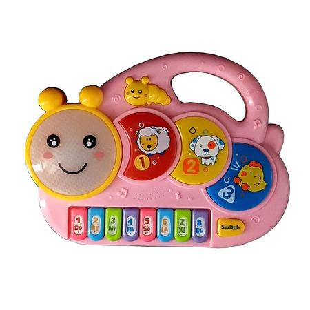 Teclado piano musical infantil fun time com luz a pilha - MOHNISH - Piano /  Teclado de Brinquedo - Magazine Luiza