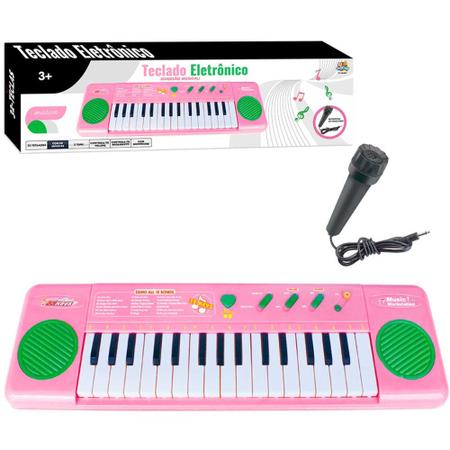 Teclado piano musical infantil fun time com luz a pilha - MOHNISH - Piano /  Teclado de Brinquedo - Magazine Luiza