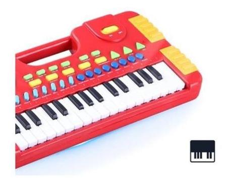 Teclado Piano Musical Infantil com Sons Eletrônicos 32 Teclas VERMELHO -  TOYS - Piano / Teclado de Brinquedo - Magazine Luiza