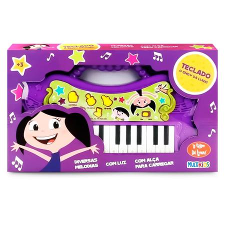 Teclado Eletrônico Happy Unicórnio Luz Musica Brinquedo Infantil da Well  Kids no Shoptime