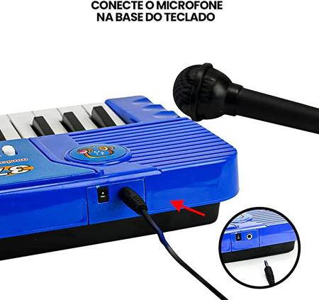 Teclado Bichinho Musical Azul Havan Toys - HBR0403