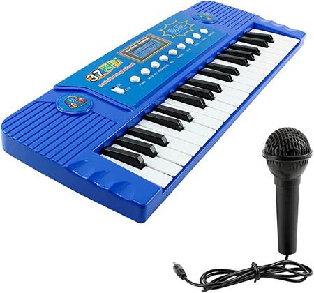 Teclado Infantil Musical Teclas Keys Com Microfone Piano