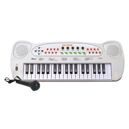 Teclado Infantil Meu Primeiro Piano Musical Com Microfone e Banquinho - Dm  - Piano / Teclado de Brinquedo - Magazine Luiza