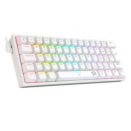 Imagem de Teclado Redragon Fizz Gamer Mecânico RGB Switch Marrom - K616-RGB-W (PT-BROWN)