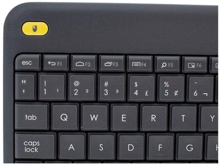 Imagem de Teclado sem Fio com Touchpad Logitech ABNT2 com - Cinza K400 Plus