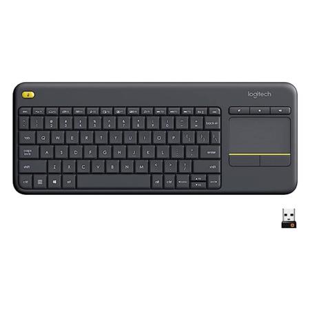 Imagem de Teclado sem Fio com Touchpad Logitech ABNT2 com - Cinza K400 Plus