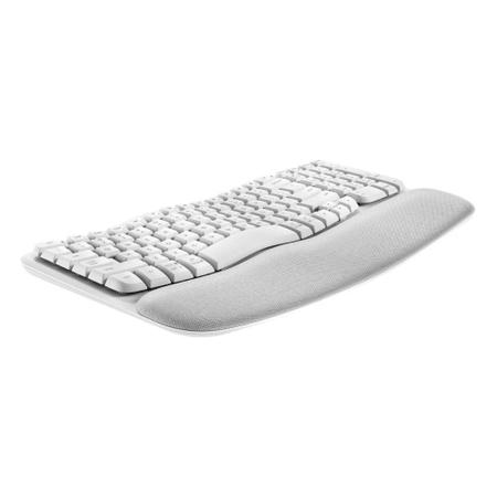 Imagem de Teclado Sem Fio Logitech Wave Keys Bluetooth USB Ergonômico Branco US 920-012282