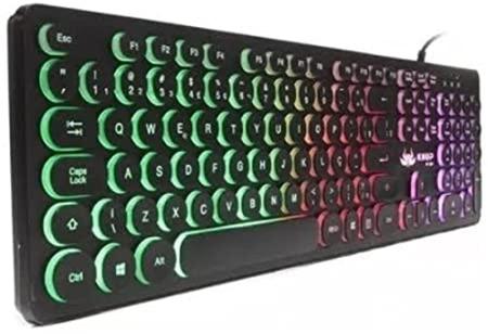 Imagem de Teclado Semi Mecanico Gamer Usb Pc KP-2059 Luminoso