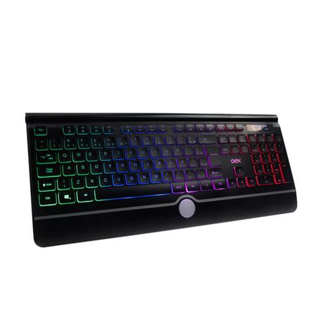 Teclado USB OEX Rainbow TC302 ABNT 2 - Preto Imagem de Teclado USB OEX Rainbow TC302 ABNT 2 - Preto