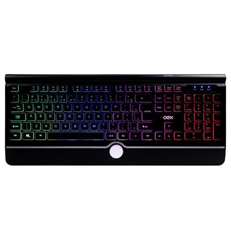 Imagem de Teclado USB OEX Rainbow TC302 ABNT 2 - Preto