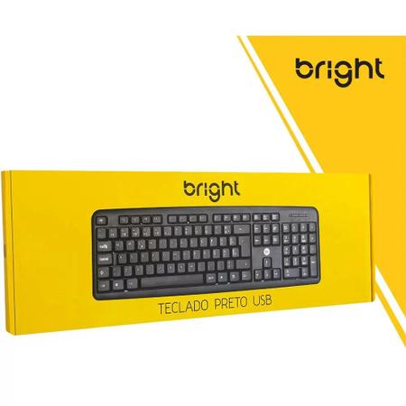 Teclado usb padrao abnt2 0014 bright Imagem de Teclado usb padrao abnt2 0014 bright