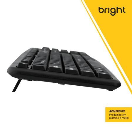 Teclado usb padrao abnt2 0014 bright Imagem de Teclado usb padrao abnt2 0014 bright