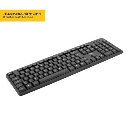 Teclado usb padrao abnt2 0014 bright Imagem de Teclado usb padrao abnt2 0014 bright
