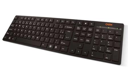 Imagem de Teclado USB Preto Confortável Compacto uso Trabalho e Escola