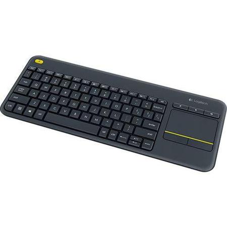 Imagem de Teclado USB Preto Logitech Wireless Touch Keyboard K400 Plus