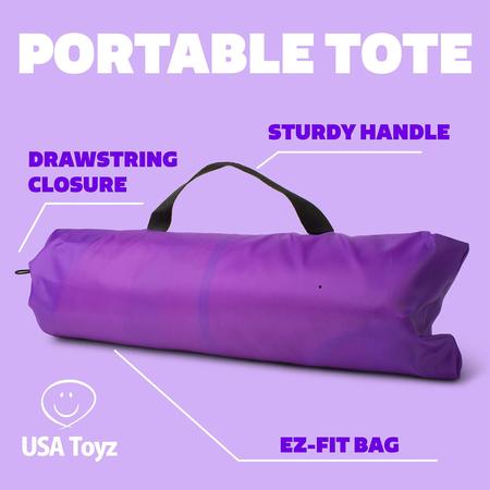 Imagem de Teepee Tent USA Toyz Happy Hut para crianças em ambientes fechados com bolsa de armazenamento