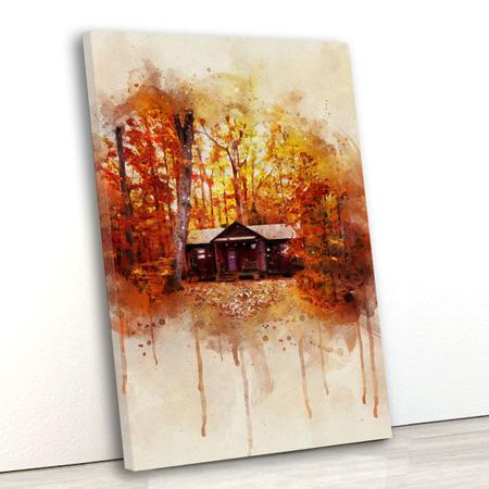Tela Canvas Árvores Outono 55x80 Vertical 4 - Crie Life Imagem de Tela Canvas Árvores Outono 55x80 Vertical 4