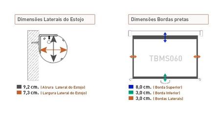 Imagem de Tela de Projeção Retrátil Manual Tbms060 (150 x 150 cm)