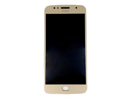 Imagem de Tela Display Lcd Touch Para Moto G5s Dourado Botão Flex Home
