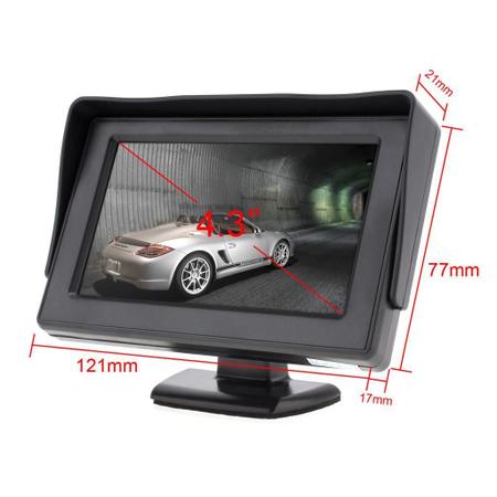 Imagem de Tela Monitor Veicular 4.3 Vídeo Lcd