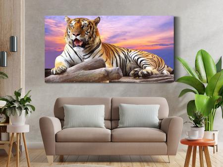 Tela Quadro Decorativo sala Tigre Paisagem 100x50 - Império do Quadro -  Quadro Decorativo - Magazine Luiza