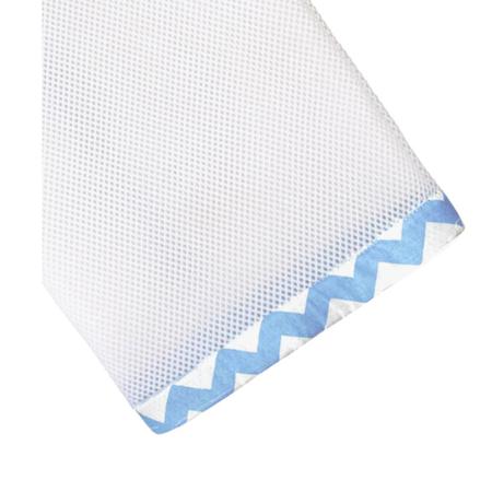 Imagem de Tela Respirável Para Berço Baby Deluxe Azul Chevron