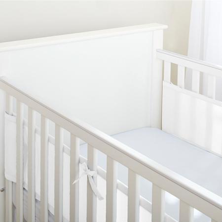 Protetor de berço tela respirável para grade de 2 lados aguard baby - liso  branco - Enxoval do Bebê - Magazine Luiza