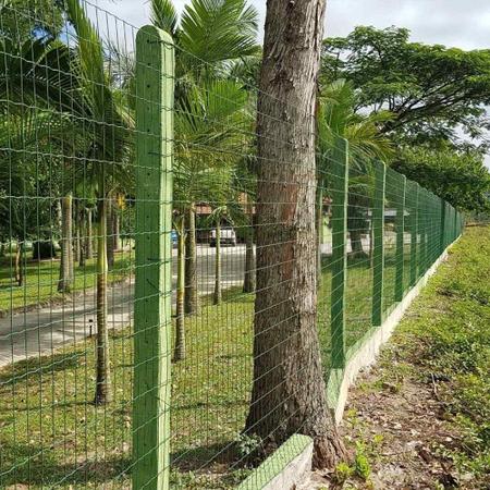 Imagem de Tela Soldada PVC Verde Malha 5x10 2.0M X 25M FIO 2,5mm BWG 12 Algom