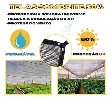 Tela Sombrite Hortas/Estufas 50% Preto 2X2 Bainha/Ilhós - Azvtelas&Sombrites Imagem de Tela Sombrite Hortas/Estufas 50% Preto 2X2 Bainha/Ilhós