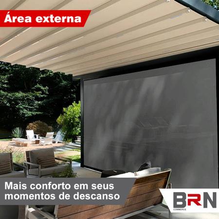 Imagem de Tela Toldo Sombreamento 90% Cor Cinza Cobertura Decorativa 2x2 Metros