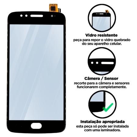 Imagem de Tela Vidro Moto G5s Compatível Motorola Com Touch