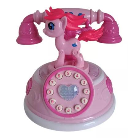 Imagem de Telefone Brinquedo para Crianças, Presente para Festa de Bebê ou Aniversário, Cor Rosa