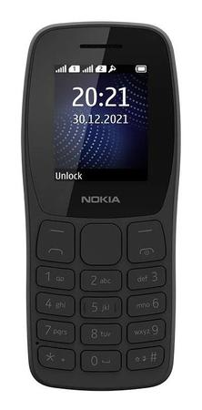 Imagem de Telefone Celular Do Idoso Vovó Vovô Simples Nokia 105 2 Chips Entrada Fone Ouvido Rádio Fm Lanterna