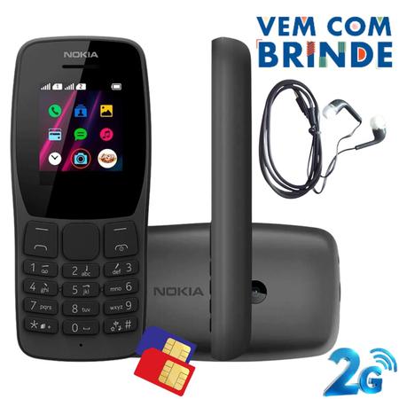 Celular Simples Nokia 110 Rádio Fm Mp3 Jogos - Celular Básico - Magazine  Luiza