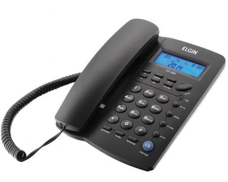 Imagem de Telefone Com fio de Mesa Com Identificador de Chamadas TCF-3000 Elgin