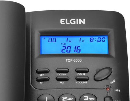 Imagem de Telefone Com fio de Mesa Com Identificador de Chamadas TCF-3000 Elgin