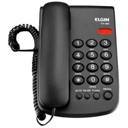 Telefone sem fio com atendedor de chamadas para idosos Bigtel 1580