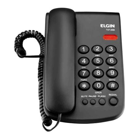 Imagem de Telefone Com Fio Elgin P/ Mesa TCF-2000