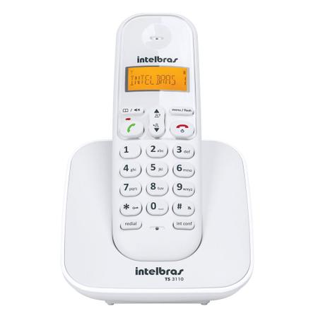 Imagem de Telefone Fixo Sem Fio Com 5 Ramal Adicional Branco Bina TS 3110 Intelbras Melhor da categoria