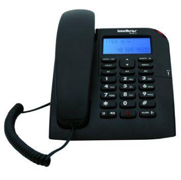 Imagem de Telefone Intelbras TC 60 preto com identificador de chamadas