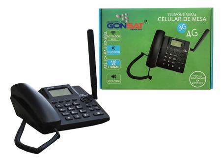 telefone rural celular de mesa 3g/4g - GONSAT Imagem de telefone rural celular de mesa 3g/4g