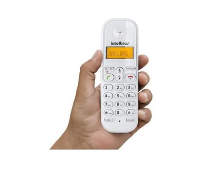 Imagem de Telefone S Fio Com 1 Ramal Intelbras Branco Longo Alcance Bivolt