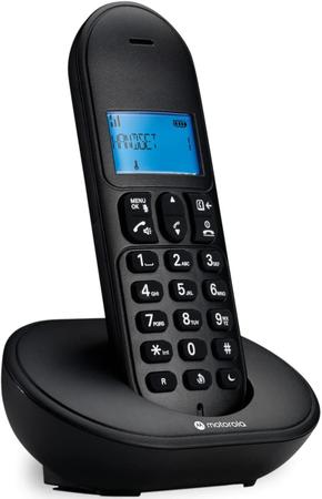 Imagem de Telefone Sem Fio com Identificador de Chamadas e Viva Voz MT150 Preto Motorola