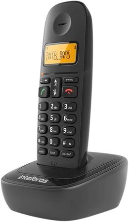 Imagem de Telefone Sem Fio Intelbras TS 2510, Identificador de Chamadas, Preto